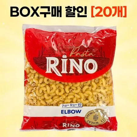 [BOX할인] 리노 마카로니 500g 마카로니샐러드 20개