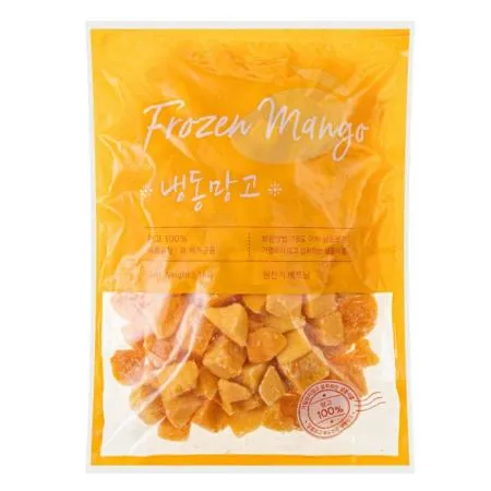 냉동 망고 다이스 1kg 망고스무디 빙수 냉동과일