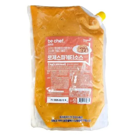 비셰프 비쉐프 동원 로제스파게티소스 2kg 냉장 로제찜닭 로제떡볶이 로제스파게티