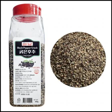 화남 굵은후추가루 400g 흑후추분말 흑후추100%