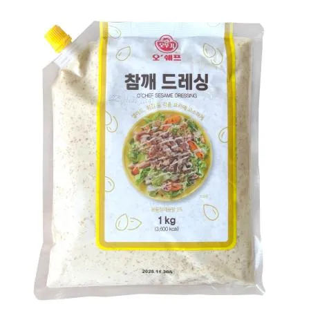 오쉐프 오뚜기 참깨드레싱 냉장 1kg 참깨소스