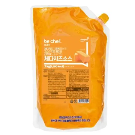 비셰프 비쉐프 동원 체다치즈소스 2kg 냉장 딥핑소스