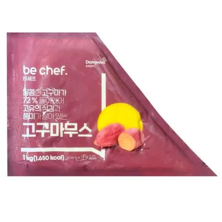 비셰프 뉴 고구마무스 1kg 냉장 고구마크러스트 고구마엣지 피자토핑