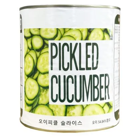 제이쿱 오이피클 슬라이스 3.1kg 쭈글거림이 없는 수제피클느낌