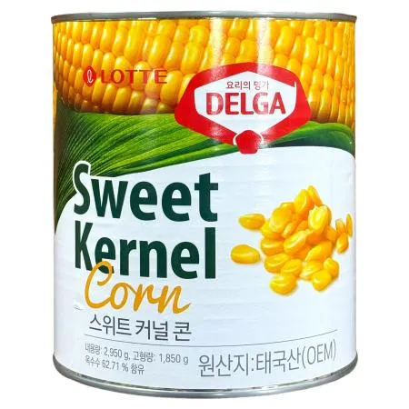 롯데 델가 스위트커널콘 2.95kg 대용량 식당용 업소용 스위트콘