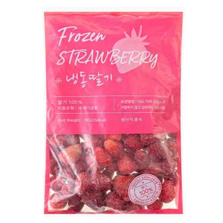 냉동 딸기 홀 1kg 냉동 과일 딸기스무디 빙수 요거트