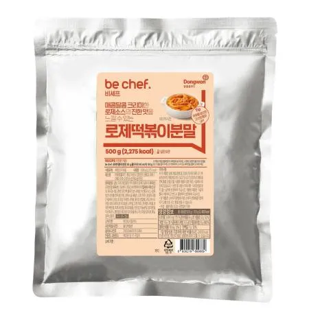 비셰프 비쉐프 동원 로제떡볶이분말 500g 국떡 떡볶이소스 로제맛