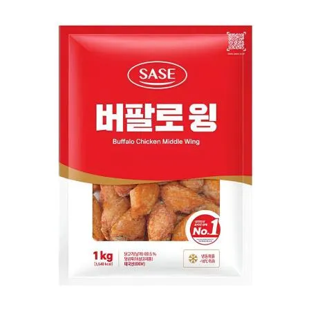 [10봉특가] 사세 버팔로윙 1kg 냉동 닭날개튀김 윙 치킨 안주 10봉 냉동