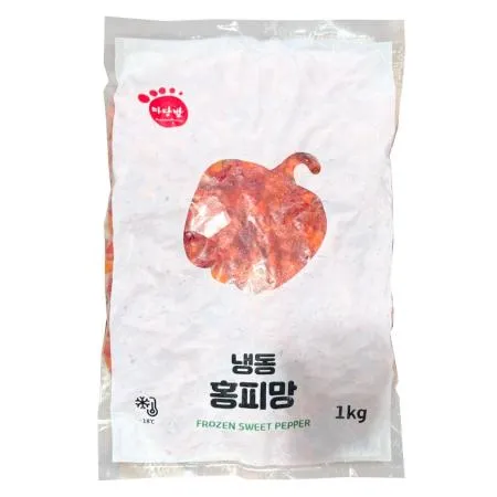 [빨강] 마당발 홍피망 [다이스] 1kg 냉동피망 100% 중국산