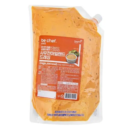비셰프 동원 사우전아일랜드드레싱 냉장 2kg 1000아일랜드