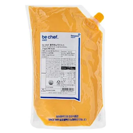 비셰프 비쉐프 동원 할라페뇨치즈소스 2kg 냉장 할라피뇨치즈