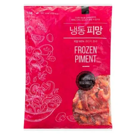 [빨강] 홍피망 빨간피망 [슬라이스] 1kg 냉동 중국산 피망100%