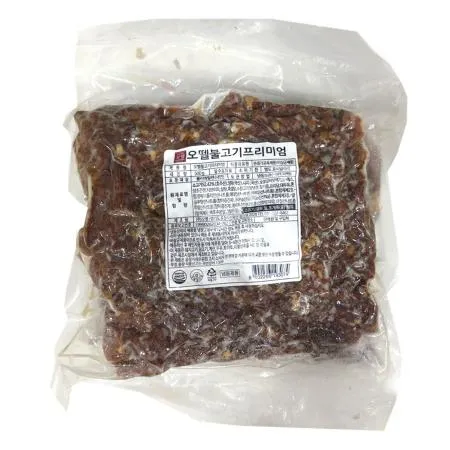 오뗄 불고기 프리미엄 500g 냉동 피자토핑 불고기피자 불고기