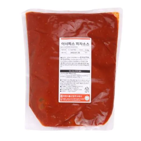 이너피스 피자소스 3kg 냉장 피자토핑 피자소스베이스