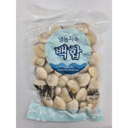 자숙백합 500g/팩, 육수 포함,이자카야,주점,포차, 안주
