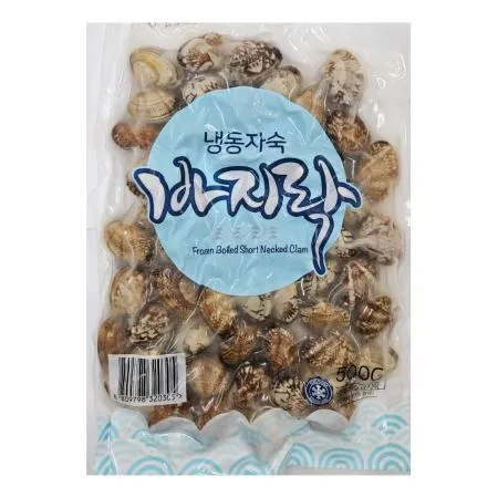 진공 자숙바지락 500g/팩, 육수바지락,이자카야,주점,포차,안주, 외식