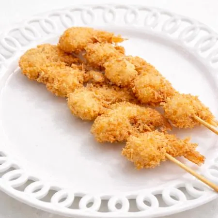 에이치푸드서플라이 코코넛 새우 꼬치 5pcs 비유탕 650g/팩, 65g*10ea, 베트남산, 이자카야, 호프, 포차, 주점, 안주, 튀김 이미지