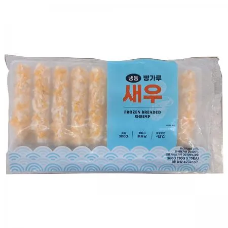빵가루새우 300g/EA, 30g*10ea, 새우 30%, 베트남산,이자카야,호프,포차,술집, 안주
