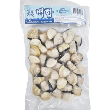 에이치푸드서플라이 자숙백합 500g/팩, 육수 포함,이자카야,주점,포차 이미지