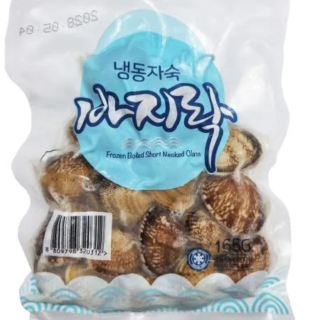 진공 자숙바지락 165g/팩, 육수바지락,이자카야,주점,포차,안주, 외식