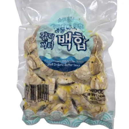 갈릭버터백합 400g/팩, 소스 포함,이자카야,주점,포차,안주, 외식