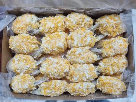 치즈 버터플라이 새우튀김 500g/팩, 25g*20ea, 새우 30%, 베트남산,이자카야,호프,포차,술집 이미지