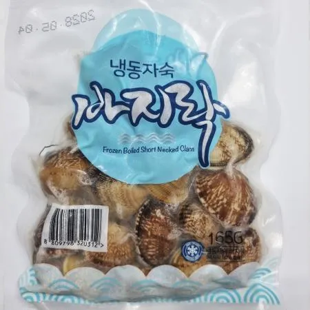 진공 자숙바지락 165g/팩, 육수바지락,이자카야,주점,포차,안주