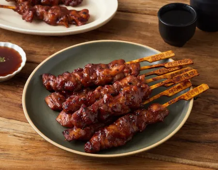 숯불직화 데리야끼 닭꼬치 800g(20g*40ea),이자카야,호프,포차,주점,술집,안주 이미지