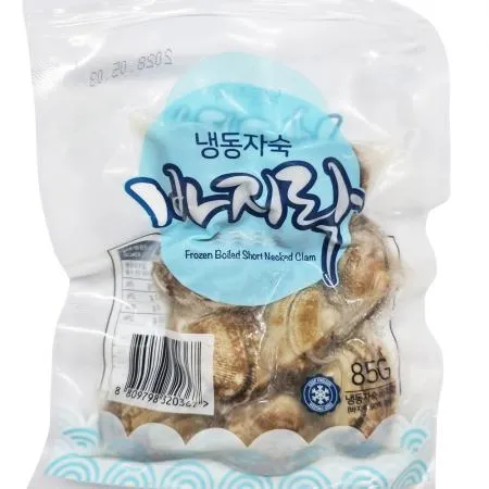 진공 자숙바지락 85g/팩, 육수바지락,이자카야,주점,포차,안주, 외식
