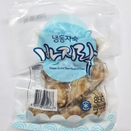진공 자숙바지락 85g/팩, 육수바지락,이자카야,주점,포차,안주