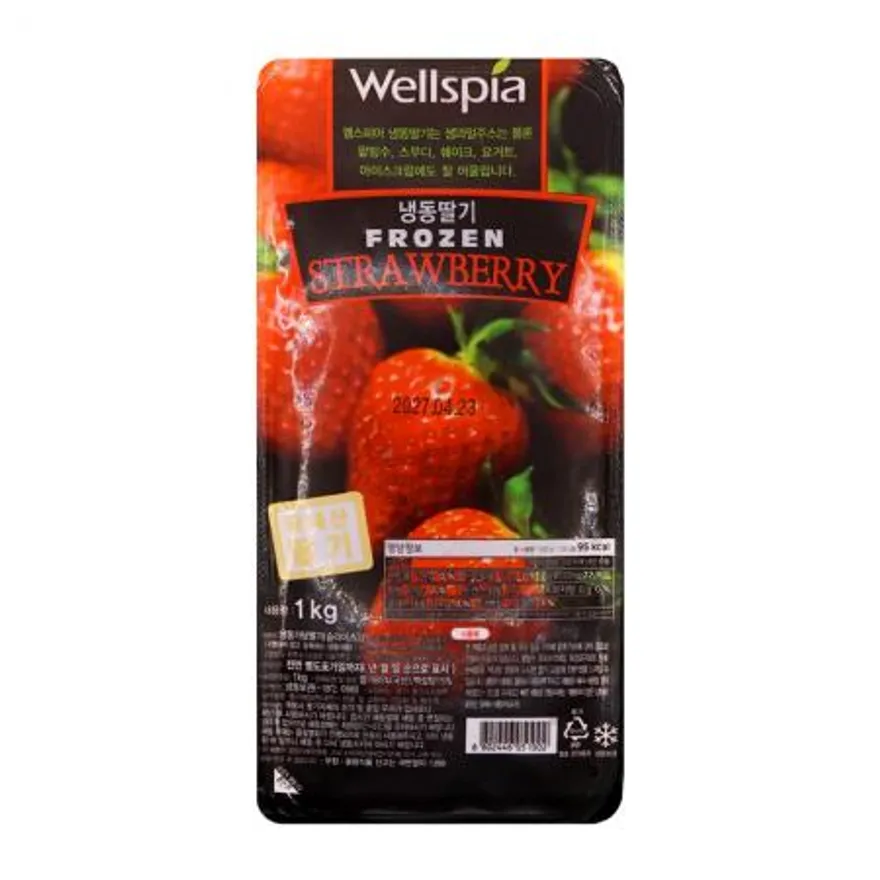 냉동 가당 딸기 슬라이스 1kg 이미지