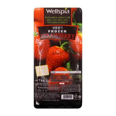 냉동 가당 딸기 슬라이스 1kg 이미지