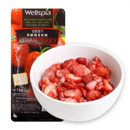 냉동 가당 딸기 슬라이스 1kg