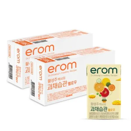 이롬 황성주과채습관 옐로우 140ml 48팩