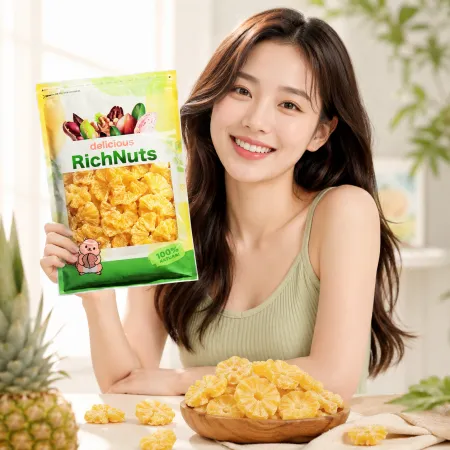 건파인애플 500g 원형 말린 파인애플 베트남산 건과일 이미지