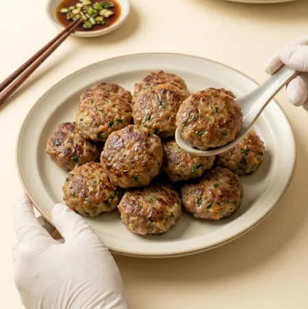 송돈델리 한돈 떡갈비 함박스테이크용 생반죽 보통맛 이미지