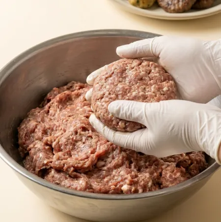 송돈델리 한돈 떡갈비 함박스테이크용 생반죽 보통맛 이미지