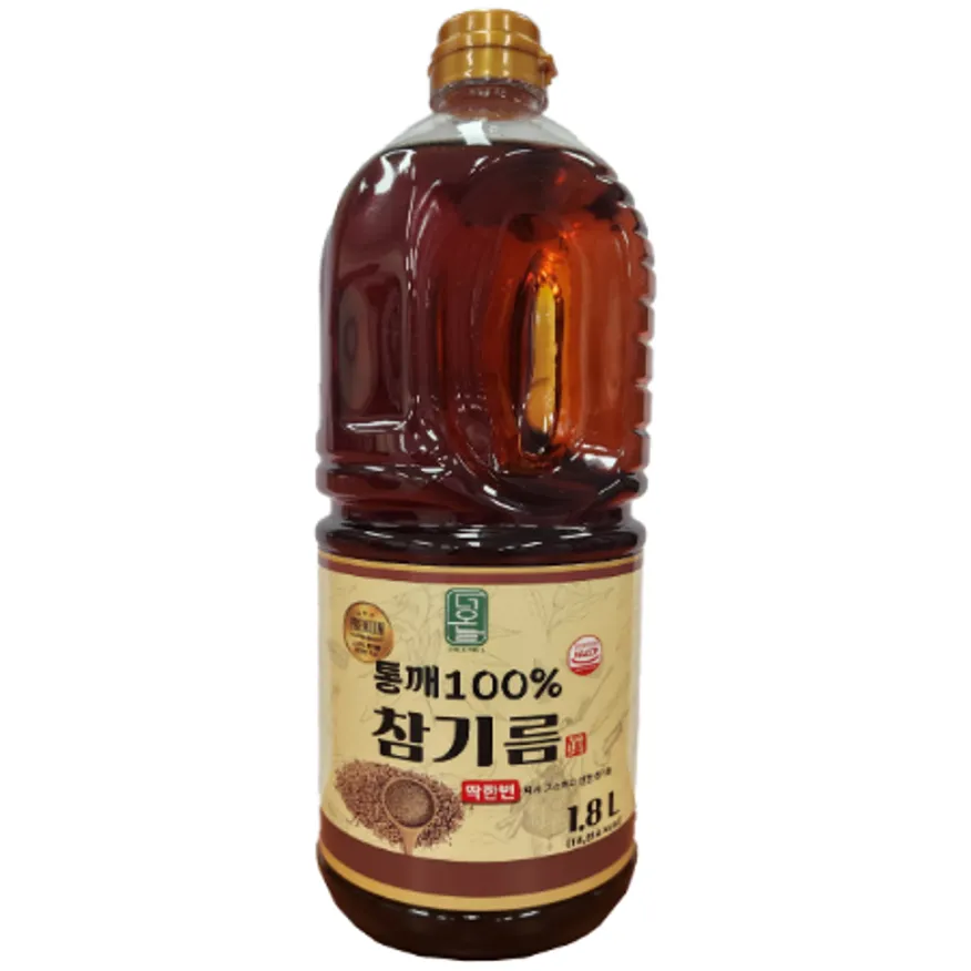 (무료배송)100%통깨 참기름 1.8L PET 이미지