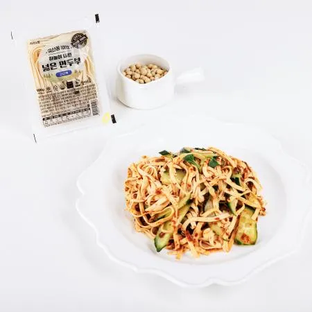 100% 국산콩 하늘이 내린 넓은면두부 100g*16개입 이미지