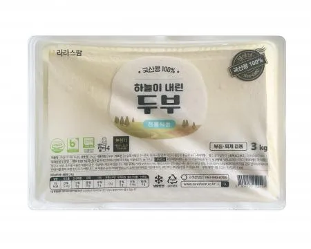 100% 국산콩 하늘이 내린 두부 3kg*1EA