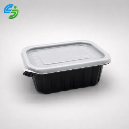 사각반죽용기 400ml 중 검정 600개세트(몸통+뚜껑)
