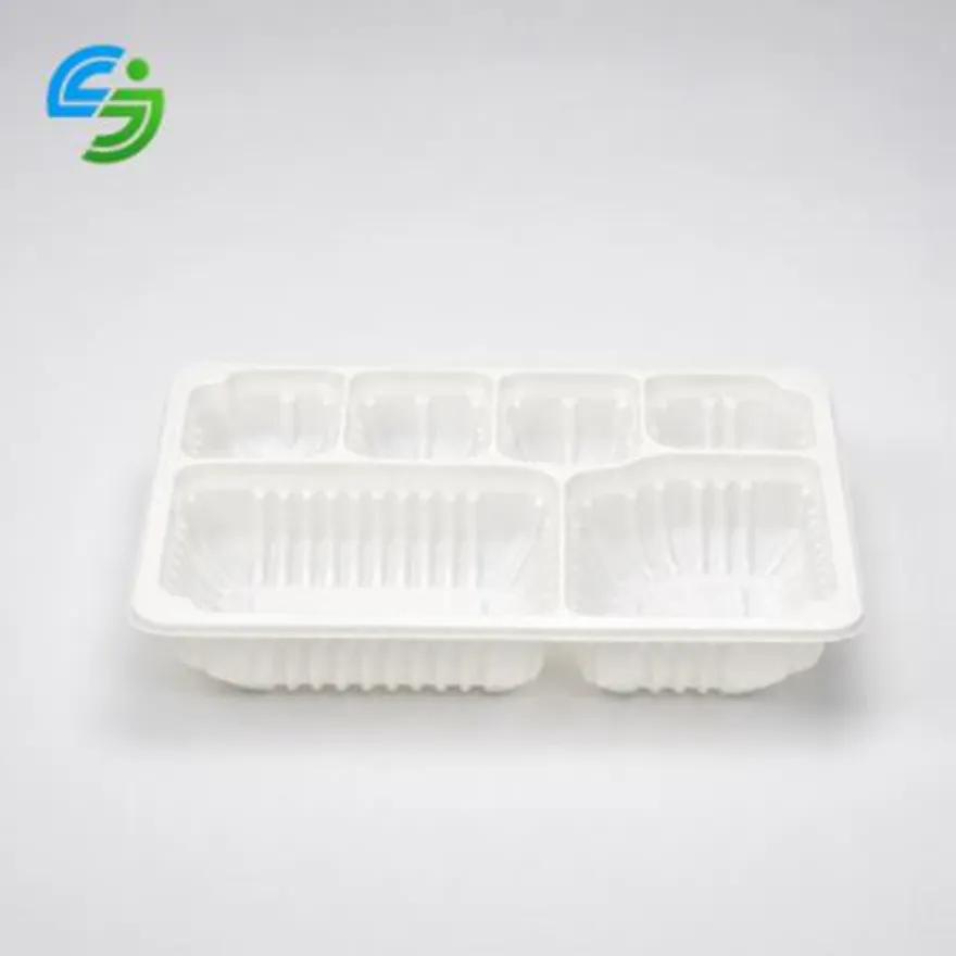 6칸 반찬용기 실링용기 23193-6B (백색) 600개 이미지