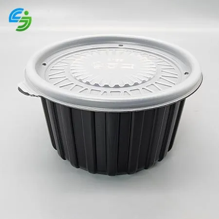 158파이 삼계탕용기 대 (검정) 몸통+뚜껑 400개세트