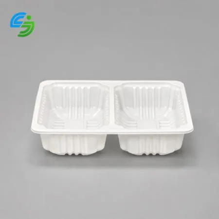2칸 실링용기 23195-2A (백색) 600개 반반용기