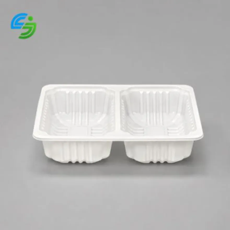 2칸 실링용기 23195-2A (백색) 600개 반반용기 이미지