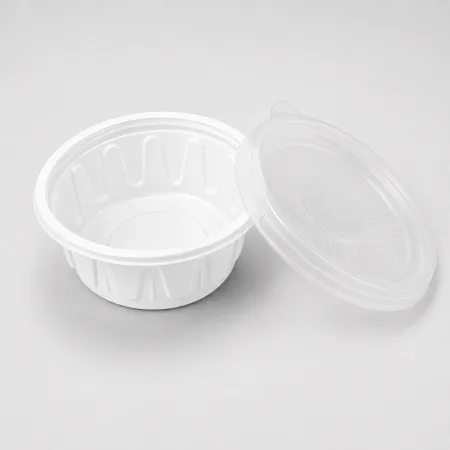 70파이 소스용기 소 백색 2000개세트 소스컵 몸통+뚜껑 이미지