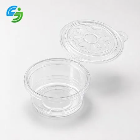 원터치 투명 소스컵 일회용 소스용기 반찬용기 1000개