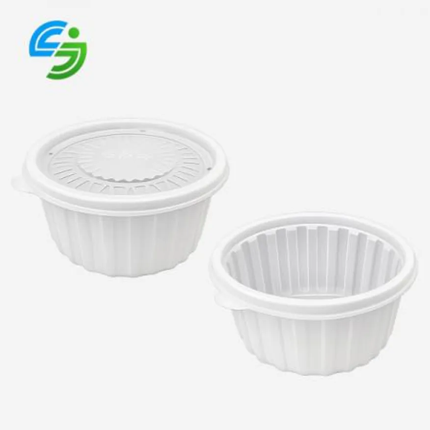 158파이 중 반투명 400개 미니 탕 용기 국밥 냉면 삼계탕 배달 포장 용기 전자레인지PP 이미지