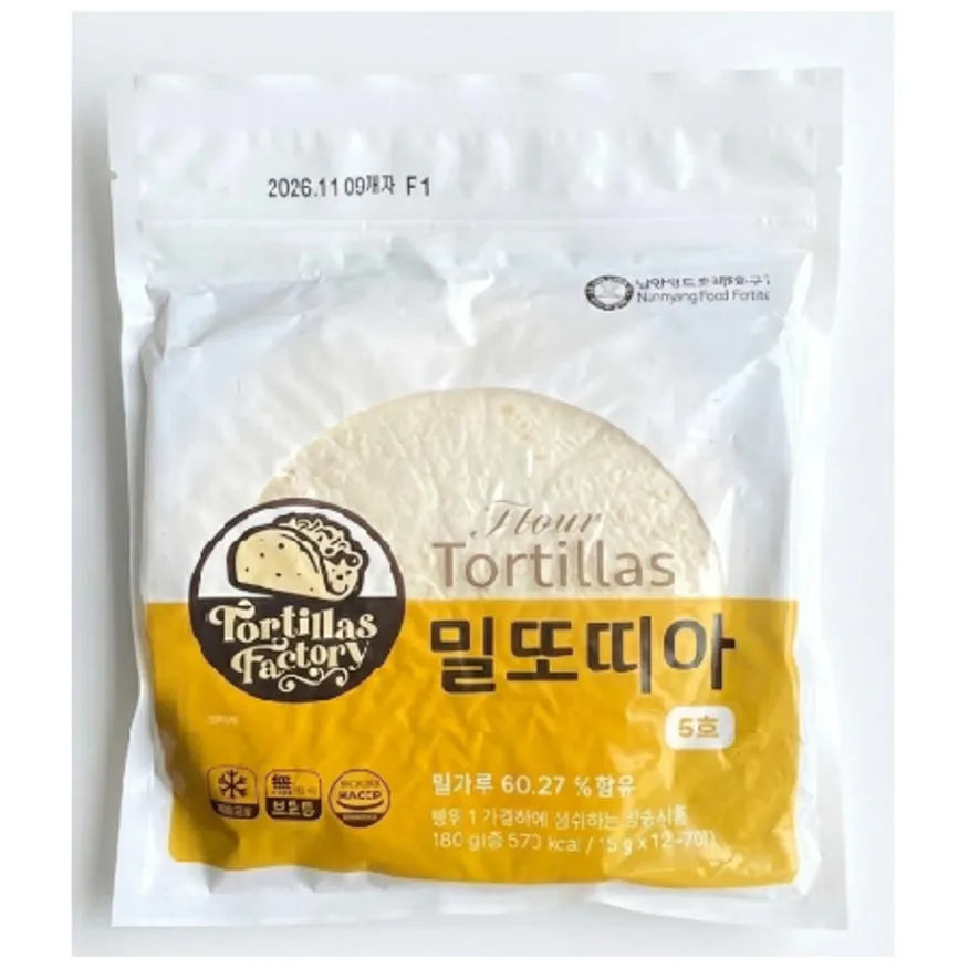 남향푸드 또즈랑 밀또띠아 5인치 180g (12장) 이미지