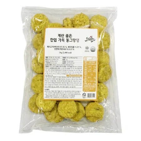하늘푸드 계란품은 한입가득 동그랑땡 1kg